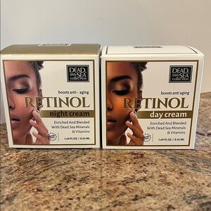Dead Sea Collection Retinol Night and Day Cream Set NIB